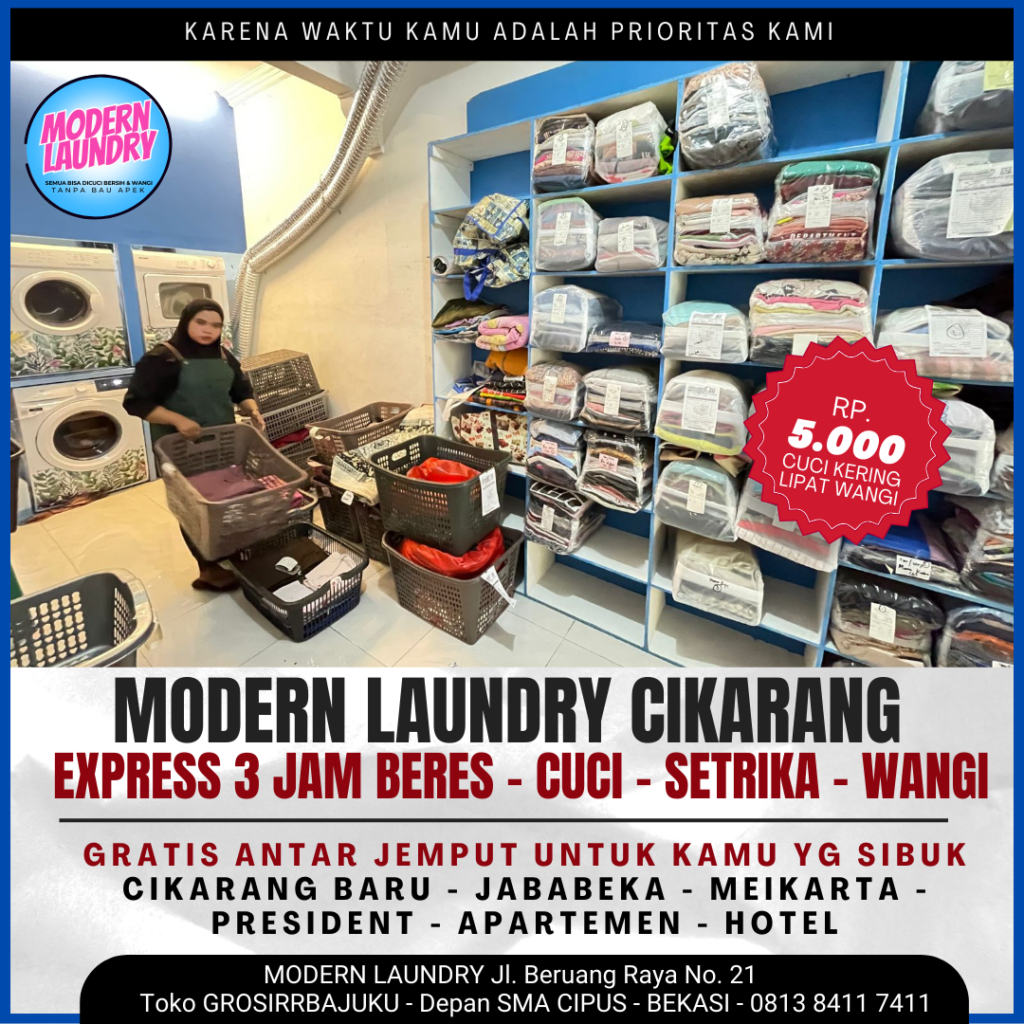 Obral Grosir Baju Murah Kulakan Surabaya Laundry Express Profesional Terbaik di Cikarang Baru Jababeka Meikarta : Layanan Berkualitas untuk Kebutuhan Anda  