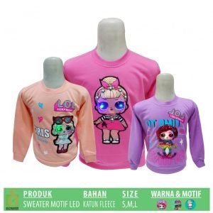 Obral Grosir Baju Murah Kulakan Surabaya Produsen Sweater Motif LED Murah di Surabaya  