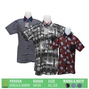 Obral Grosir Baju Murah Kulakan Surabaya Pabrik Kemeja EL Bandri Anak Murah di Surabaya  