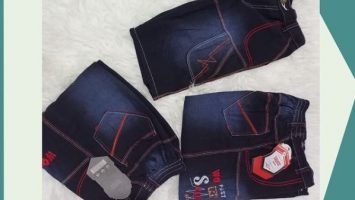 Obral Grosir Baju Murah Kulakan Surabaya Grosir Jeans Jumbo Pendek Rp. 28.000  